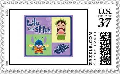 lilo & stitch postage stamp