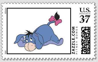 custom eeyore postage stamps!